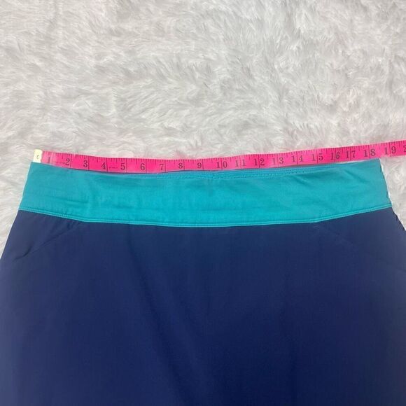 Adidas Skort Skirt Size Large Pockets Blue Athletic Built in Shorts Stretchy Ten - Picture 6 of 11